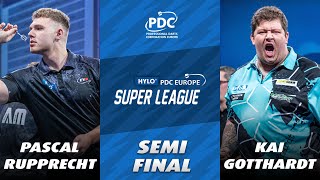 Dominant Darts!💪 Pascal Rupprecht vs. Kai Gotthardt | Full Semi-Final | PDC Europe Super League