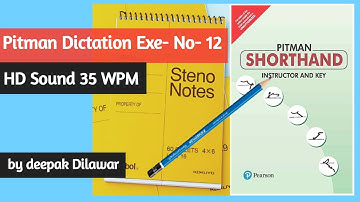 Pitman Dictation Exercise No-12 At 35 wpm !! SHORTHAND MITRA