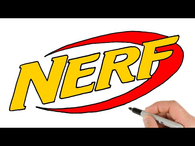 How to draw Nerf Logo 