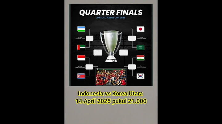 Perempat Final Piala Asia timnas Indonesia U-17 akan lawan Korea Utara U-17 #timnasindonesia