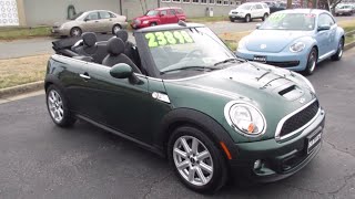 *SOLD* 2013 Mini Cooper S Convertible Walkaround, Start up, Tour and Overview
