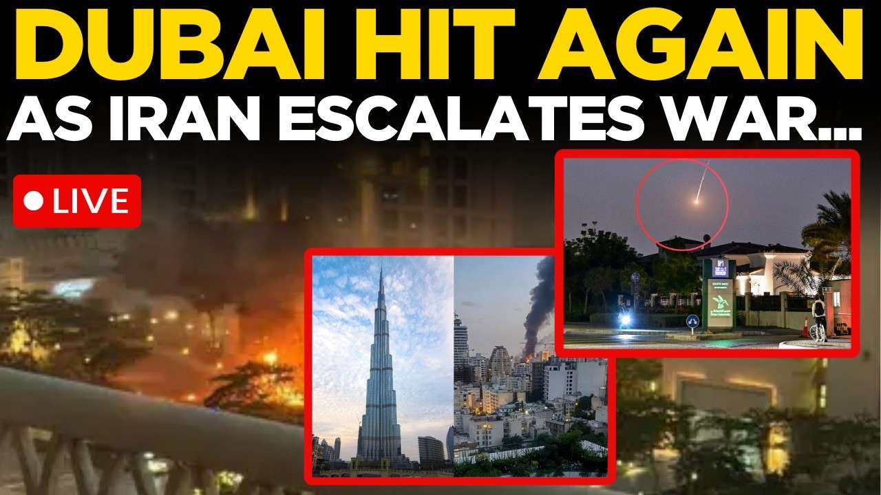 Iran War LIVE | Iranian Drone Hits Tower in Dubai Marina | Iran Attacks UAE | US Iran War LIVE