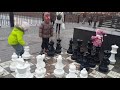 Женечка, Амеличка и Алиса играют в шахматы в Новой Голландии
