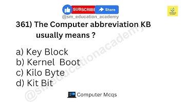 Computer MCQs Part 19 | Top 20 Computer GK Questions