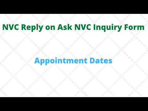 NVC inquiry forms | AskNVC form and Reply|| Immigrant Visas