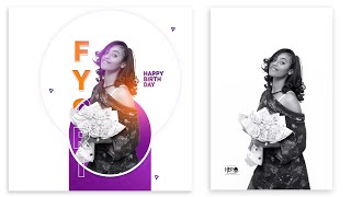 How to editing birthday graphics design tutorial