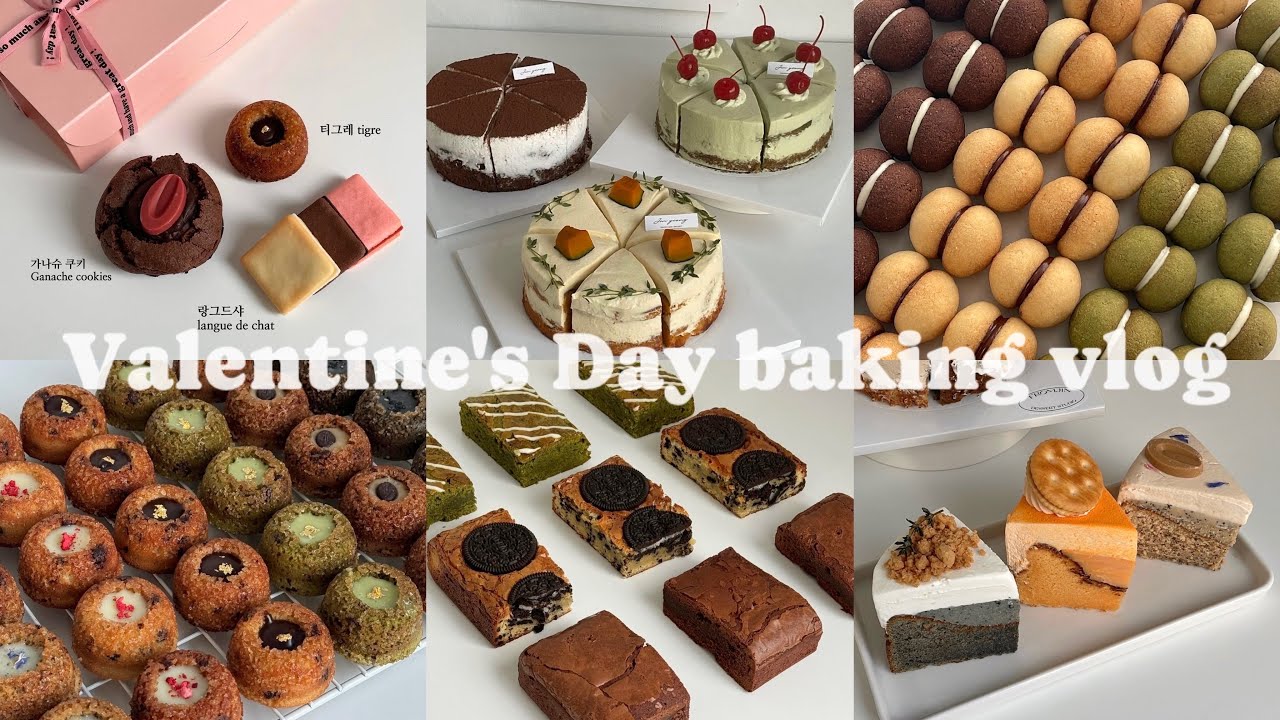 💝발렌타인데이에 선물하기 좋은 디저트 모음.zip🍫Valentine’s day baking vlog
