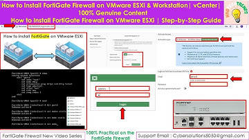 FortiGate Firewall : How to Install FortiGate Firewall on VMware ESXi & Workstation | #NXGTechTrends