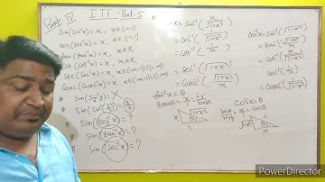 Inverse Trigonometric Function Part-5 12th cum JEE MAINS &  ADVANCE