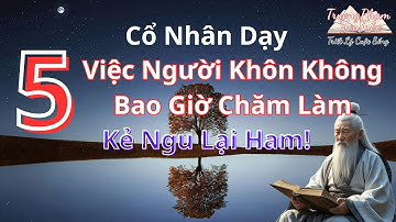 Cổ Nhân Dạy: 5 Việc Người Khôn Không Bao Giờ Chăm Làm – Kẻ Ngu Lại Ham! |@trietlymoingay24h