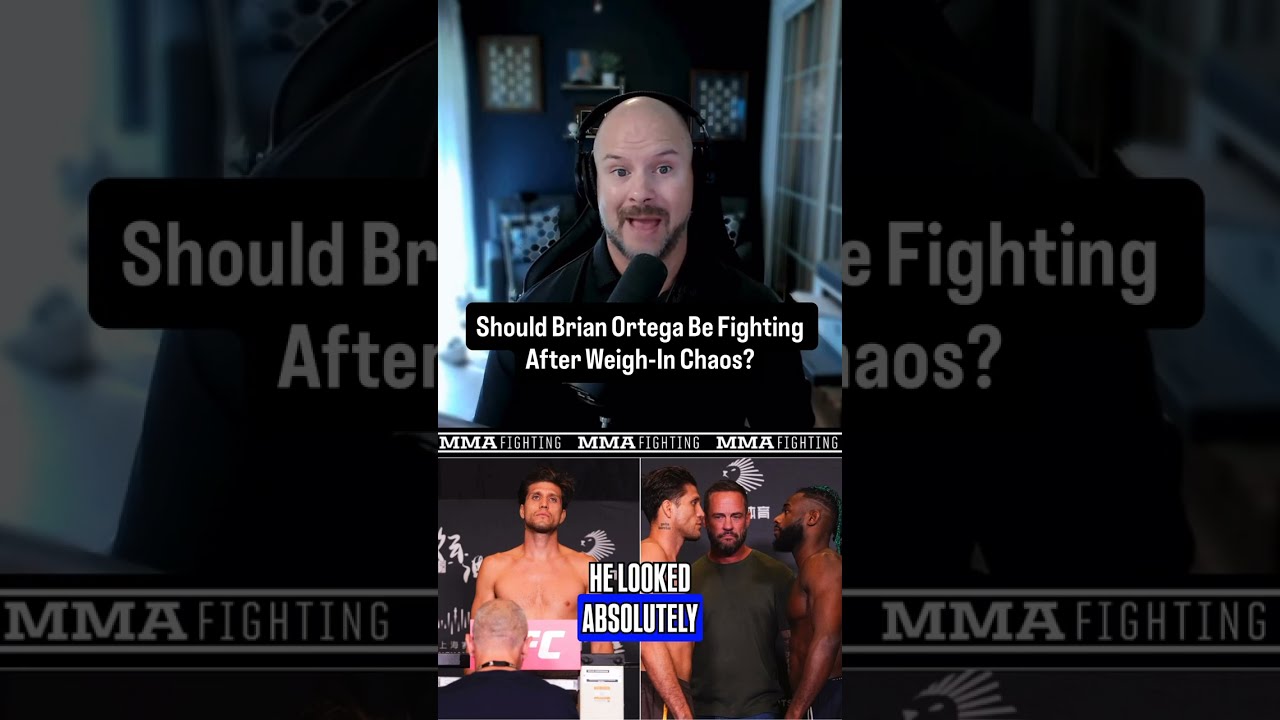 Brian Ortega Weigh IN CHAOS REACTION Should He Be Fighting At UFC Shanghai MMA