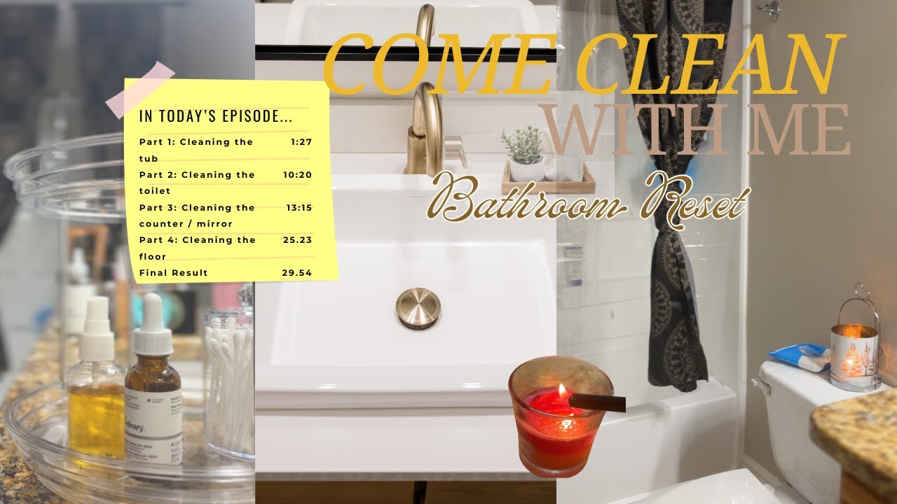 REALISTIC ✨ Bathroom Clean With Me | Peaceful Reset & Faith Based Motivation