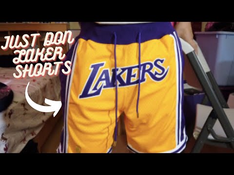 lakers workout shorts