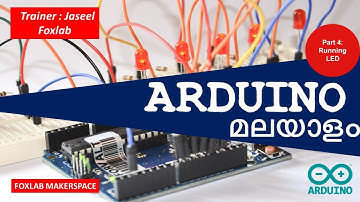 Learn Arduino without Arduino Board - Malayalam (മലയാളം) - Part 4 : Running LED & Breadboard Intro