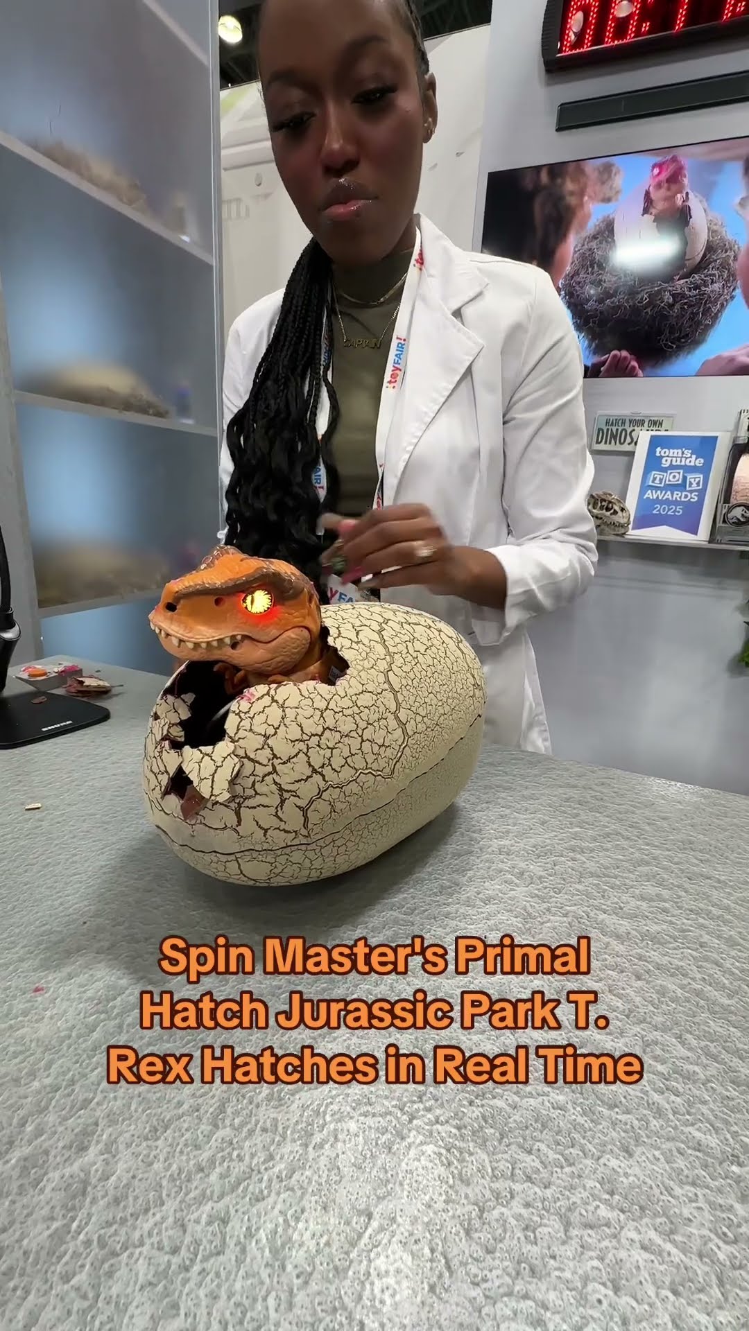Jurassic World T. Rex Hatchimal Hatches in Realtime