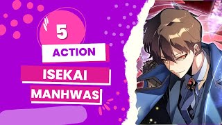 5 Action Isekai Manhwas🔥 (Part 1) - with ✨Chapter Preview✨ #kakaopage #webtoon #manga #manhwa #edit