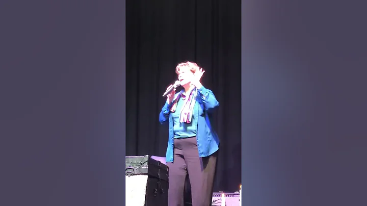 My sister in Christ, Marilyn Foster, singing I Wil...