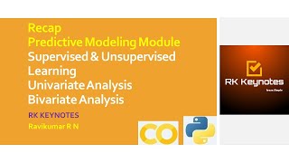 #22 (Recap Predictive Modeling)Types | Variable Identification | Univariate & Bivariate Analysis| RK