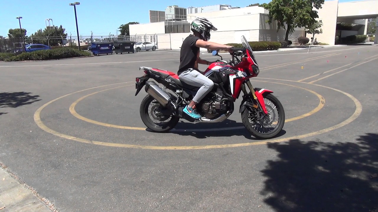 California DMV motorcycle skills test - YouTube
