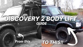 The BEST Discovery 2 Body Lift Guide!! (DIY on my DRIVEWAY!!)