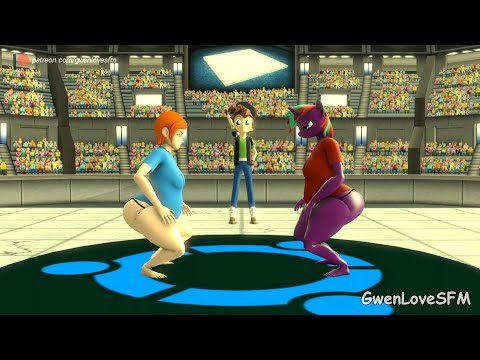 Gwen and Connar Sumo Battle (SFM Animation).(HD)