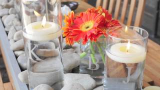 Monogrammed Eastland Cylinder Vases