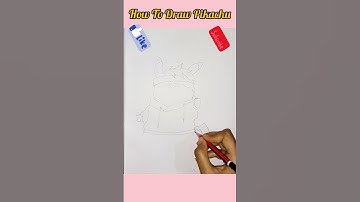 How To Draw Pikachu Step By step Tutorial||Pikachu Drawing #art #trending #drawing #youtube short