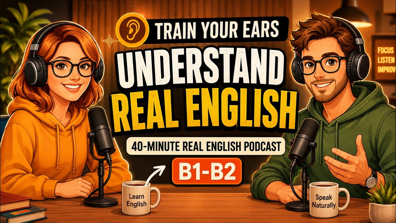 Train Your Ears to Understand Real English | 40-Minute … — Transcript