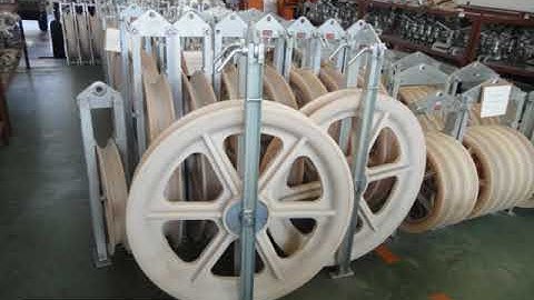 NBDF Stringing Equipment Single Wheel Conductor Pulley Blocks Manufacture