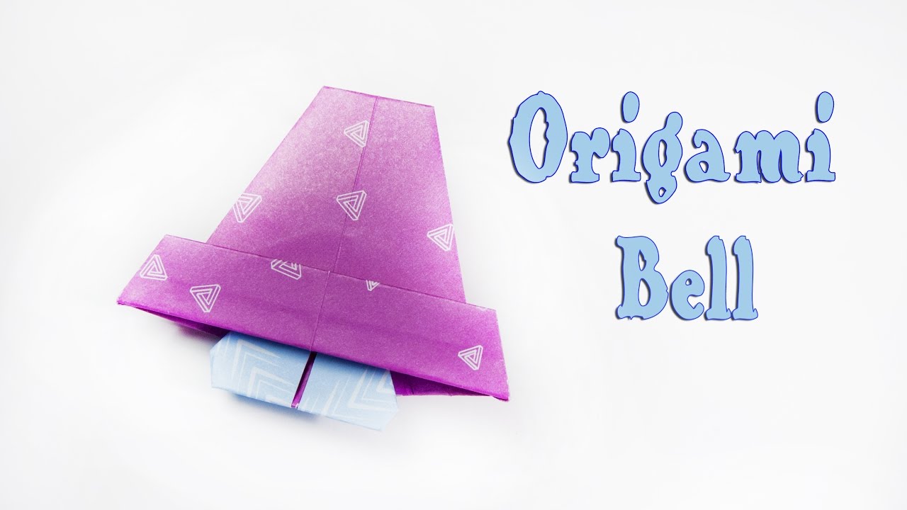 How to make an origami Christmas bell - YouTube