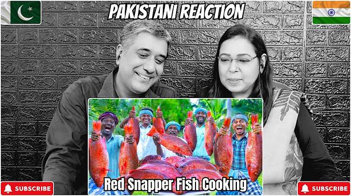 RED SNAPPER FISH | Big Fish Grill Recipe Cooking in Village | Fish Fry in Clay | Reaction Rhythm