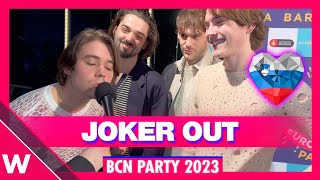 🇸🇮 Joker Out "Carpe Diem" | Barcelona Eurovision Party 2023 INTERVIEW