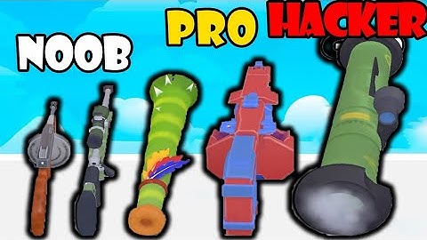 NOOB vs PRO vs HACKER - Gun Run 1 Gamplay Satisfying Games (Android,iOS)