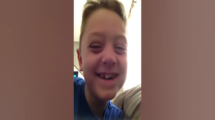 Son goofing off