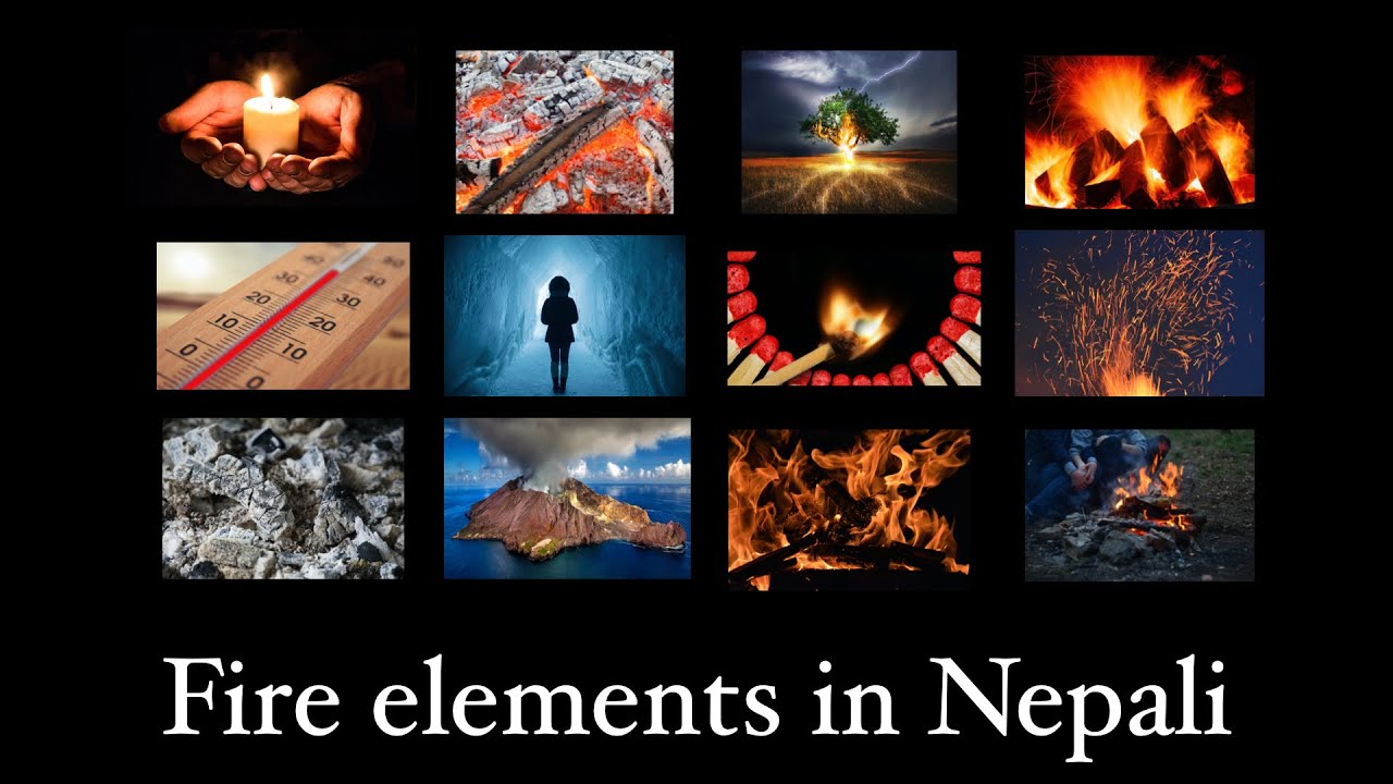 Fire related words in Nepali Learn fire related words in English and