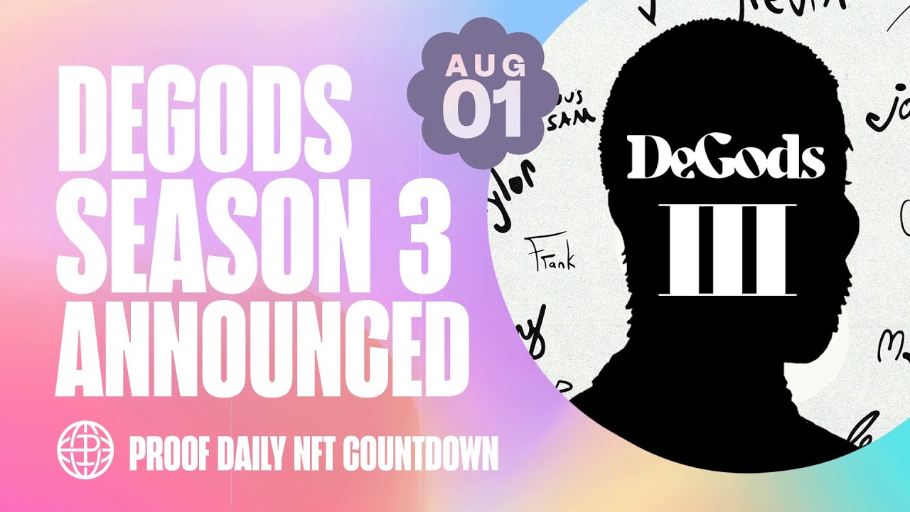 DeGods Season 3 Announced | NFTPerp V1 Sunset Details | $43K AlphaCentauriKid NFT Sale