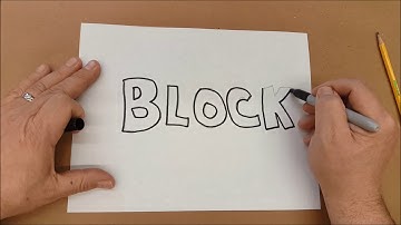 Block Letter Basics - Brown Paper Tutorials
