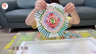 親子DIY｜衛生紙染畫。幼幼美術。人人都是藝術家