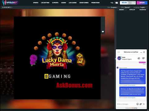 Sòng bạc JUICY ApoloBet Tiền thưởng không cần đặt cọc 25 vòng quay miễn phí (Rodadas miễn phí) trên AskBonus.com