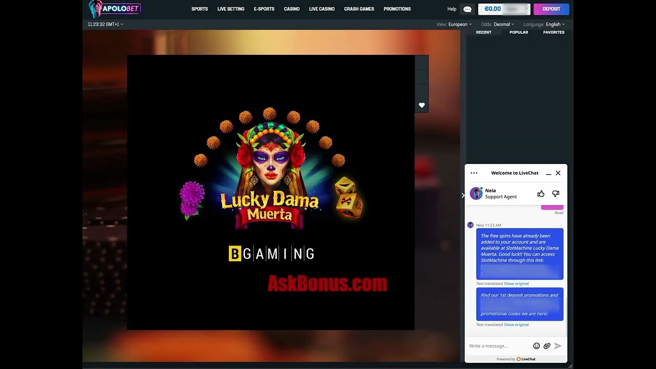 JUICY ApoloBet Casino No Deposit Bonus 25 Free Spins (Rodadas Gratis) on AskBonus.com