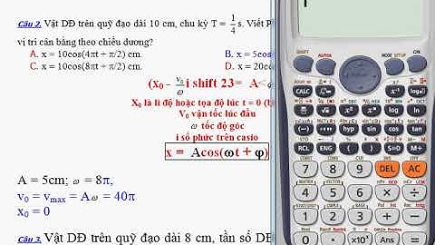 Hướng dẫn giải một số bài tập vận dụng công thức độc lập thời gian.