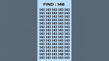 Find the odd number 👉 148 . #shorts #viral #maths#puzzle#trending#gaming#find