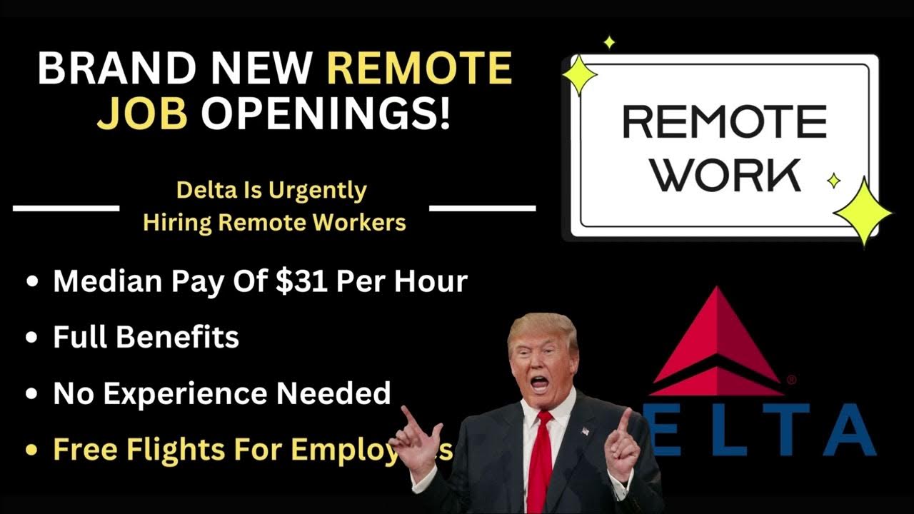 trump delta remote jobs YouTube
