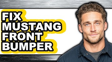 How To Fix Mustang Front Bumper (Easy Method)