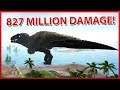 827 Million Damage! Prometheus Power Mosasaur | B35 Ark Tranformation Mod
