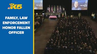 Family, law enforcement and community honor fallen Everett Officer Dan Rocha at memorial