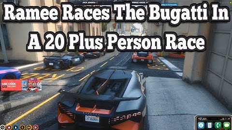Ramee Races The Bugatti In A 20 Plus Person Race | No-Pixel 3.1
