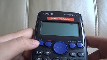 Going through all the buttons on the calculator