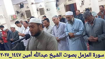 سورة المزمل كاملة 🎙 بصوت الشيخ عبدالله أمين 🌻 بتاريخ ٢٤ سبتمبر ٢٠٢٥