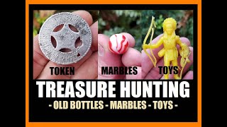 Archaeology Of The Town Dump - AMAZING Marbles - Toys - Bottle Digging - Antiques For Free -